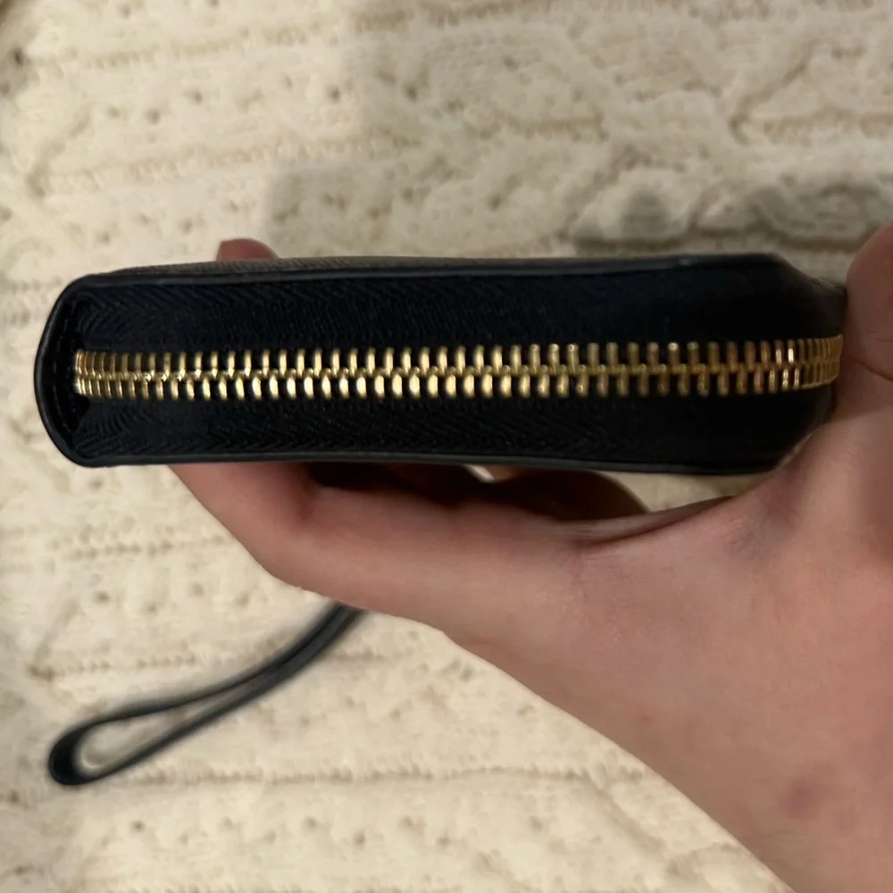 Michael Kors Accordion Zip Around Wallet Wristlet with Gold Hardware